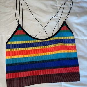 Multicolor UO Crop Top